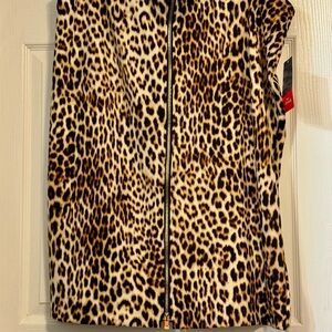 BOLD elements Animal Print Zip-Up Skirt
